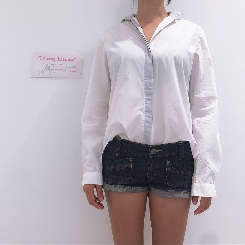 COS button down white shirts
